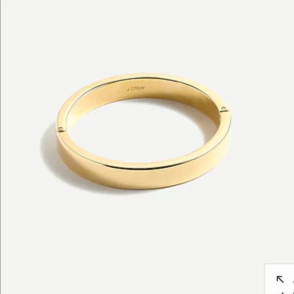 J. Crew Golden Hinged Bangle - Picture 1 of 9